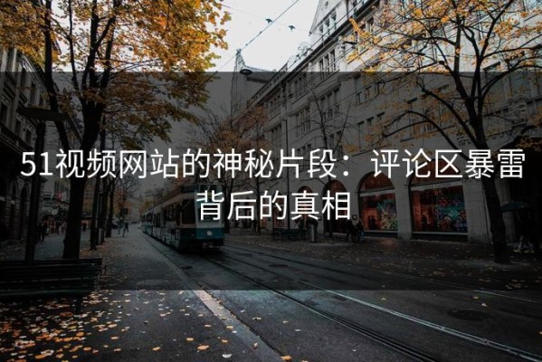 51视频网站的神秘片段：评论区暴雷背后的真相